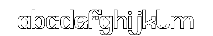 Micro Graphic-Hollow FONT
