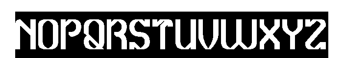 Micro Graphic-Inverse Font UPPERCASE