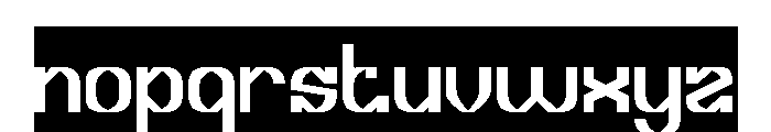 Micro Graphic-Inverse Font LOWERCASE