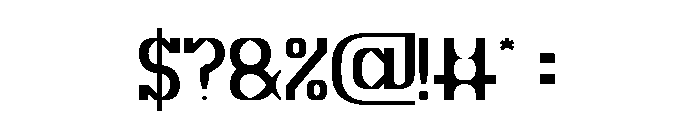 Micro Graphic-Light Font OTHER CHARS