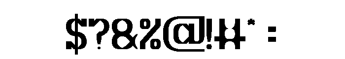 Micro Graphic Font OTHER CHARS