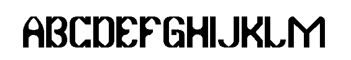 Micro Graphic Font UPPERCASE