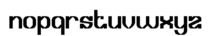 Micro Graphic Font LOWERCASE