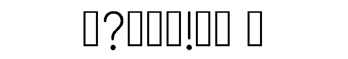 Micro Regular Font OTHER CHARS