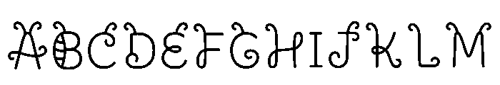 Micro Regular Font UPPERCASE