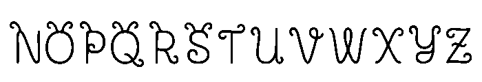 Micro Regular Font UPPERCASE