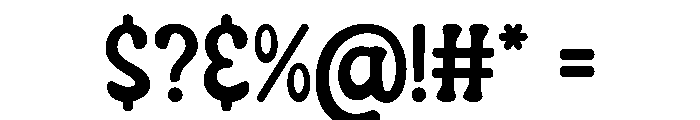 Middle Blocker Font OTHER CHARS
