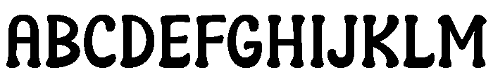 Middle Blocker Font UPPERCASE