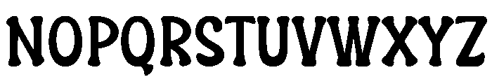 Middle Blocker Font UPPERCASE