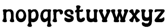 Middle Blocker Font LOWERCASE