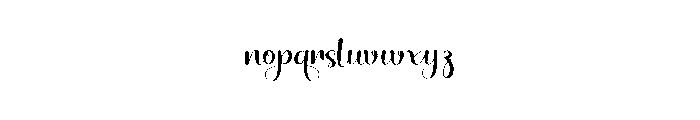 Middy Angelyn Font LOWERCASE