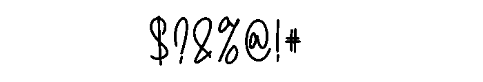Midletime Font OTHER CHARS