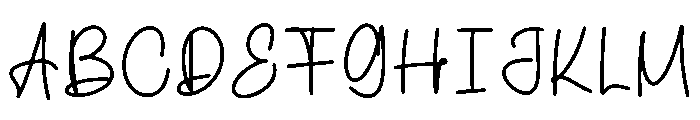 Midletime Font UPPERCASE