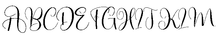Midlight Font UPPERCASE