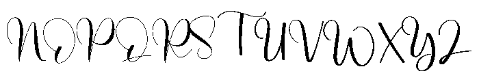 Midlight Font UPPERCASE
