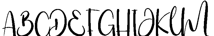 Midmarry Font UPPERCASE