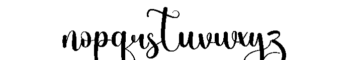 Midmarry Font LOWERCASE
