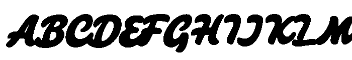 Midmate Oblique Font UPPERCASE