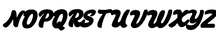 Midmate Oblique Font UPPERCASE