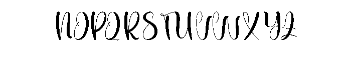Midnight 1 Font UPPERCASE