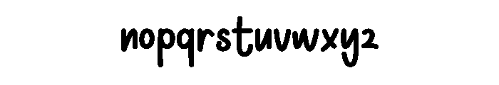 Midnight Beauty Font LOWERCASE