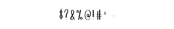 Midnight Birthday Font OTHER CHARS