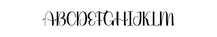 Midnight Birthday Font UPPERCASE