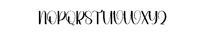 Midnight Birthday Font UPPERCASE