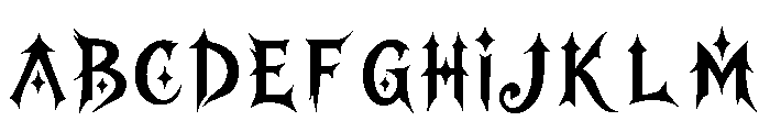 Midnight_Confetti Font UPPERCASE