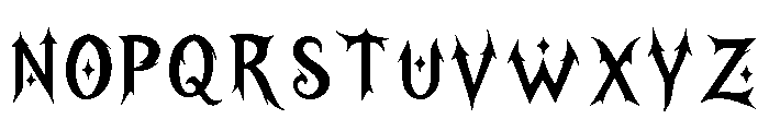 Midnight_Confetti Font UPPERCASE