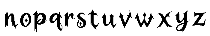 Midnight_Confetti Font LOWERCASE