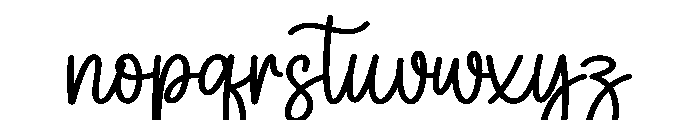 Midnight December Font LOWERCASE
