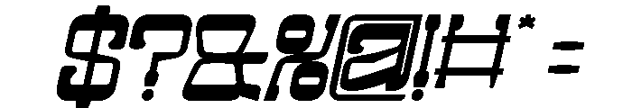 Midnight Jazz Bold Italic Font OTHER CHARS