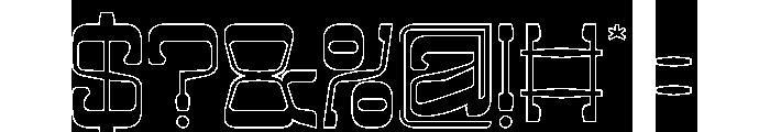 Midnight Jazz-Hollow-Inverse Font OTHER CHARS