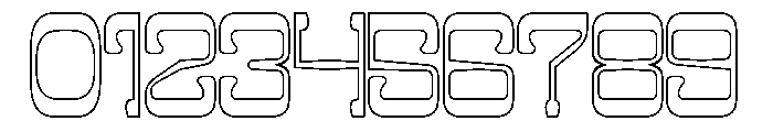 Midnight Jazz-Hollow Font OTHER CHARS