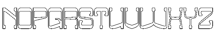 Midnight Jazz-Hollow Font UPPERCASE