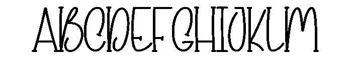 Midnight Journey Font UPPERCASE
