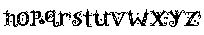 Midnight Mischief Font LOWERCASE