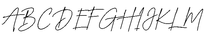 Midnight Note Font UPPERCASE