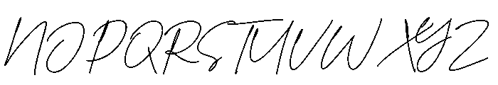 Midnight Note Font UPPERCASE