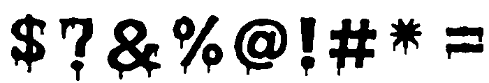 Midnight Ooze Regular Font OTHER CHARS
