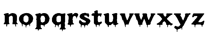 Midnight Ooze Regular Font LOWERCASE