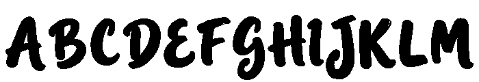 Midnight Pumpkin Script Font UPPERCASE