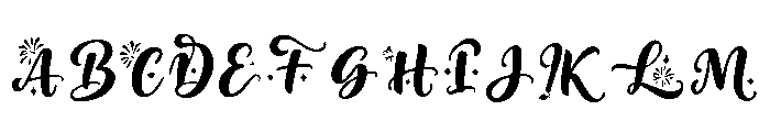 Midnight_Revel Font UPPERCASE