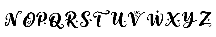 Midnight_Revel Font UPPERCASE