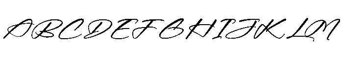 Midnight Sneaker Italic Font UPPERCASE