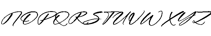 Midnight Sneaker Italic Font UPPERCASE