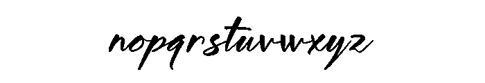 Midnight Sneaker Font LOWERCASE