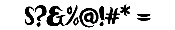 Midnight Swirl Font OTHER CHARS
