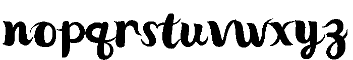 Midnight Swirl Font LOWERCASE